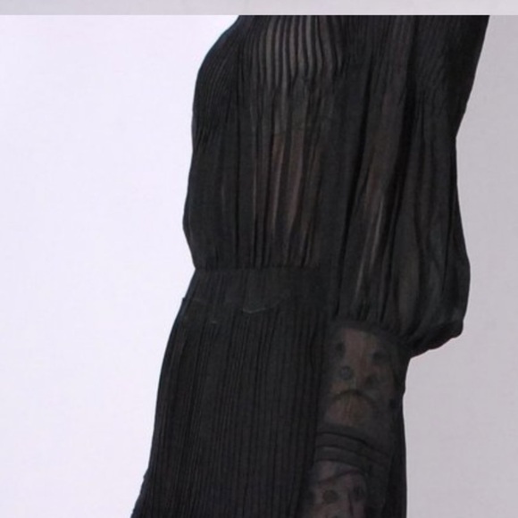 Ulla Johnson Alba Silk Polka Dot Sheer Blouse - Picture 5 of 16